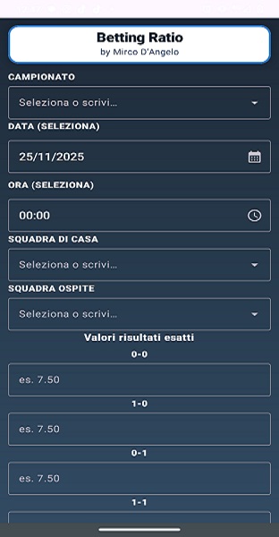 betting ratio lapp che analizza le partite in modo intelligente
