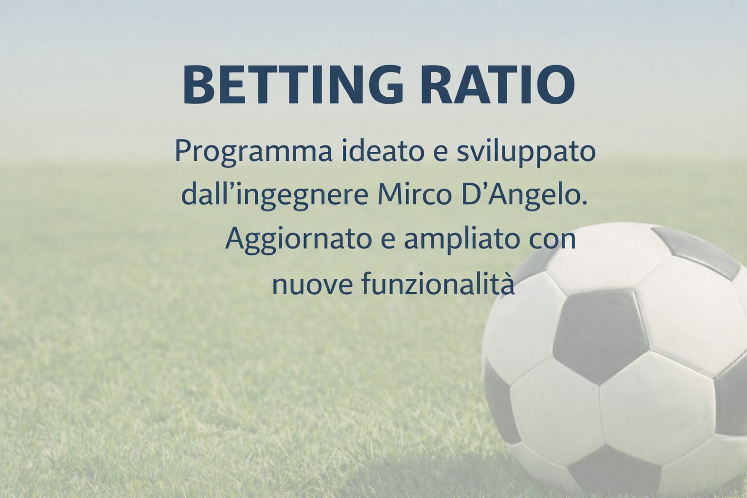 web app analisi partite di calcio metodo statistico