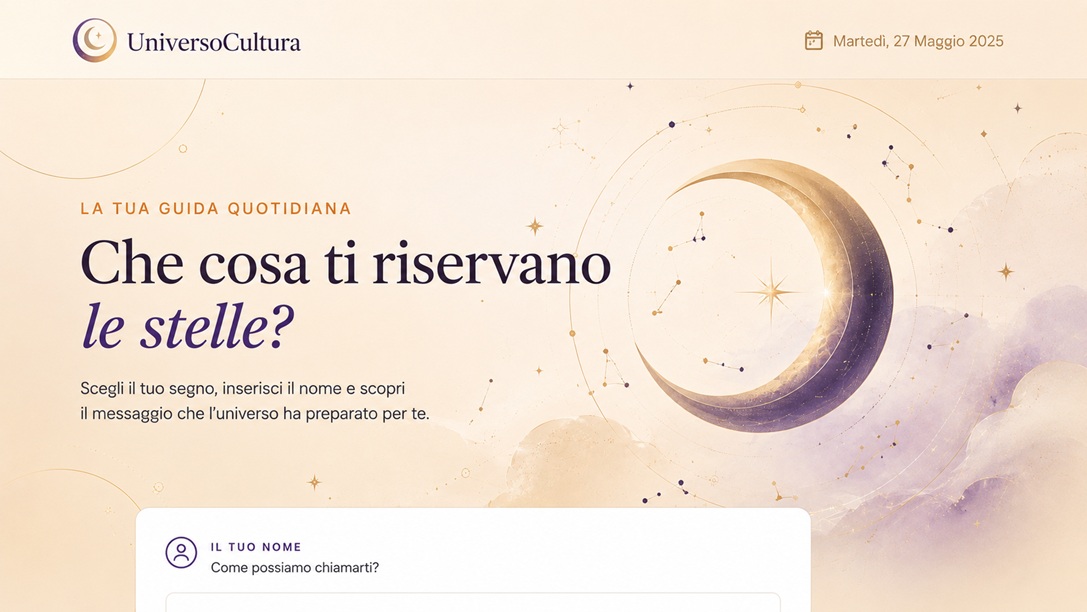 scopri il tuo oroscopo del giorno gratis con la nuova web app